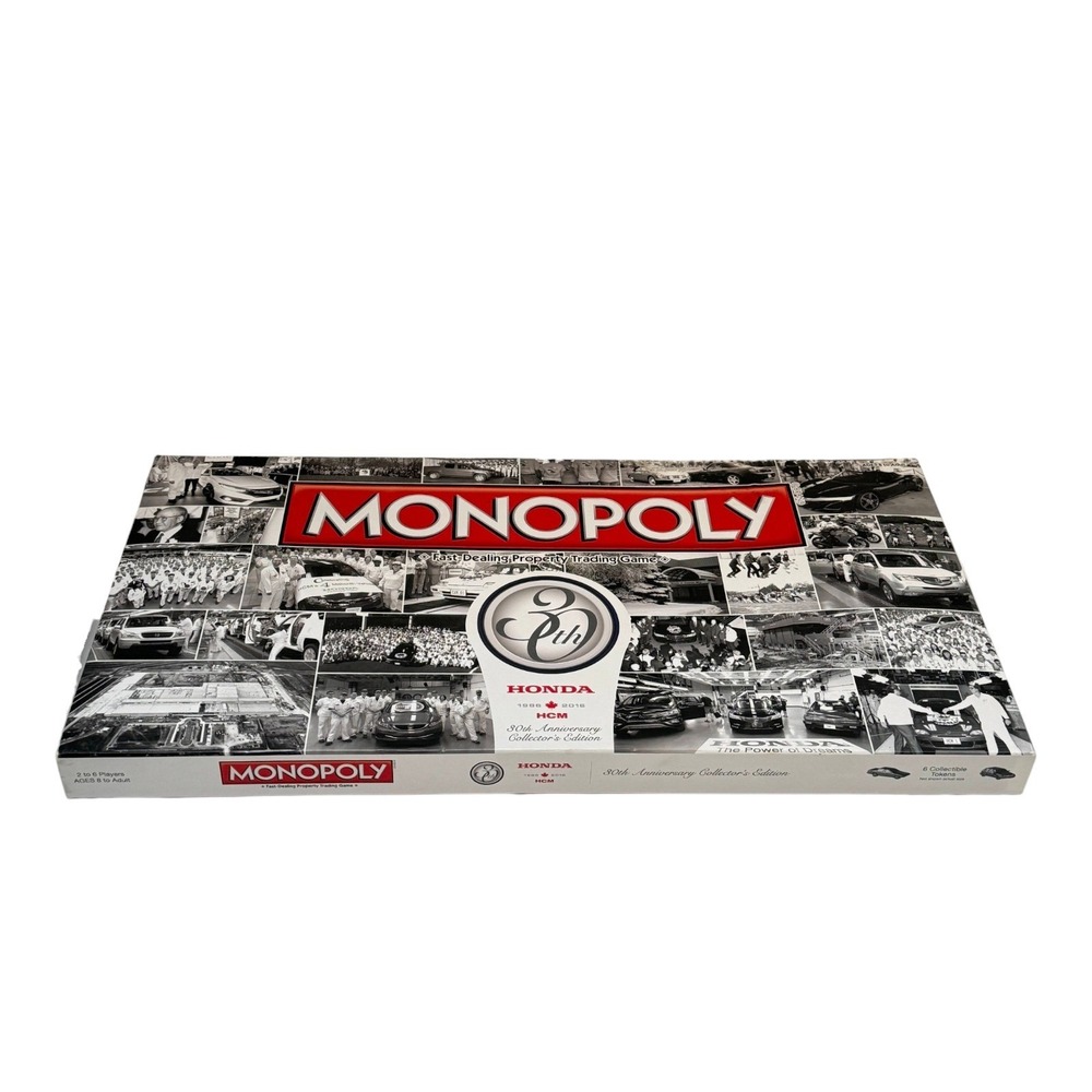 Monopoly Honda 30th Game 2016 Accord Odyssey Pilot Ridgeline CRV New Contents